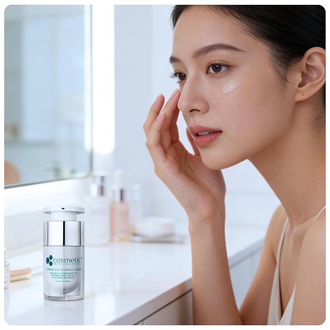 Supreme Eye Reversal Crème – Anti Aging Eye Cream for Dark Circles, Puffiness, and Fine Lines – Peptide-Infused Hydrating Formula with Caffeine, Green Tea, and Hyaluronic Acid – 0.5 fl oz