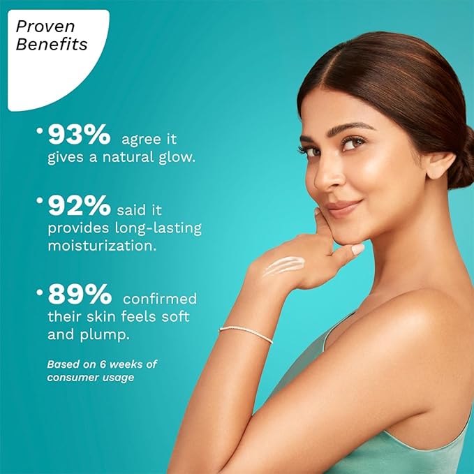 Pilgrim Glow Body Lotion with Spanish Squalane & Niacinamide | Lightweight Daily Moisturizer for Dry, Dull Skin | Long-Lasting Hydration & Smooth Feel | 13.53 Fl Oz (400ml)