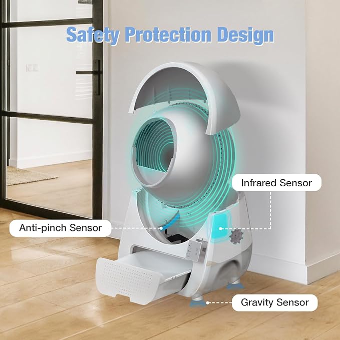 CATLINK Auto Cat Litter Box Self Cleaning(Young Version) | Advanced Odor & Leak Control, Automatic Litter Box for Large & Multi-Cat Homes, Cats from 3.5 pounds to 22 pounds