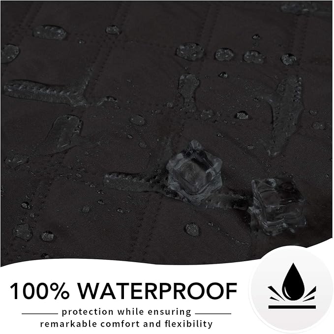 Easy-Going Waterproof Dog Bed Cover, Non-Slip Pet Blanket, 120x82in, Black | Leakproof Couch Cover, Machine Washable Furniture Mattress Protector, Soft Sofa Mat For Dogs, Pet Friendly