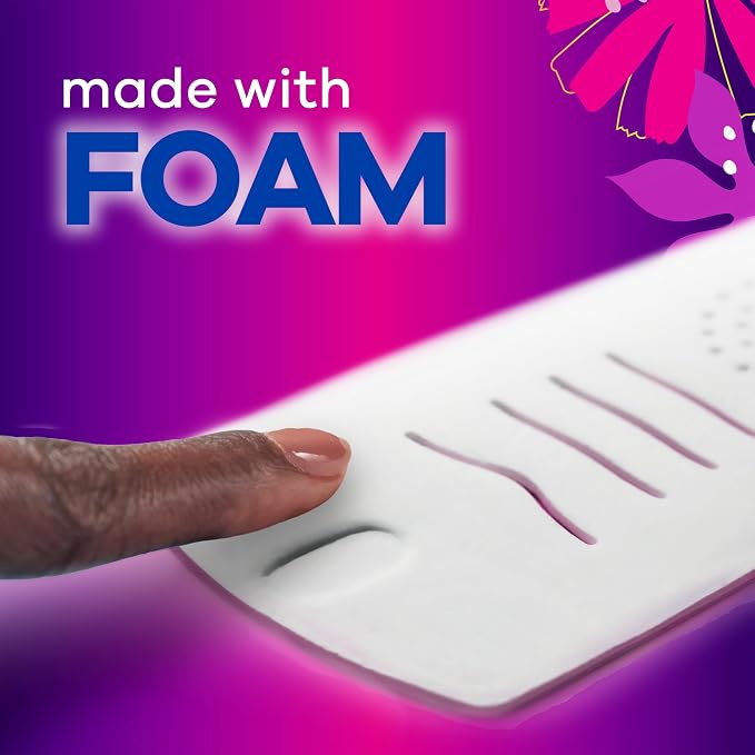 Always Radiant Feminine Pads for Women, Flexfoam Pads with Wings, Size 4, Overnight Absorbency, Lightly Scented, 60 Count (Pack of 2)