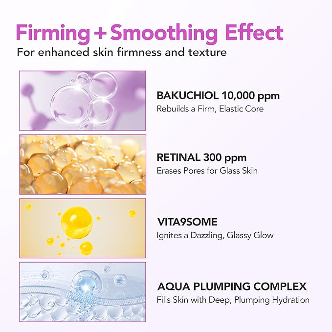 BALOOM Bakuchiol + Retinal Intensive Cream – Gentle Retinol Cream & Night Cream – Korean Moisturizer Face Cream for Wrinkles, Fine Lines, Firming & Glass Skin – Retinol Alternative – 1.85 fl oz