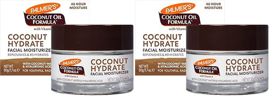 Palmer's Coconut Oil Formula Coconut Water Face Moisturizer, 1.7 Ounce Jar, (Pack of 2)