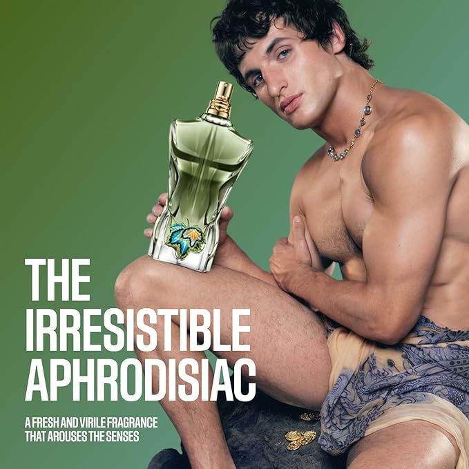 Jean Paul Gaultier Le Beau Paradise Garden Eau de Parfum for Men - Long Lasting Fresh Woody Aquatic Mens Cologne with Coconut Water, Green Fig & Sandalwood - Designer Fragrance Spray, 4.2 oz