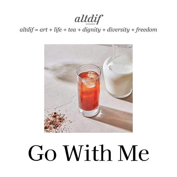 ALTDIF Elderberry Rooibos Go With Me Herbal Tea Bag Set – Tropical Black Tea Blend – Smooth & Fruity Caffeine-Free Flavor – Premium Relaxing Luxury Tea Box - 8 Pyramid Teabags
