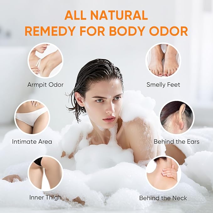 GPP Persimmon Soap Bar for Body Odor Control – 3 PCS Natural Body Wash Soap for for Old People Smell Eliminating Body Odor, Purifying Deodorizing Odor Eliminator for Women & Men, 3.53oz/per