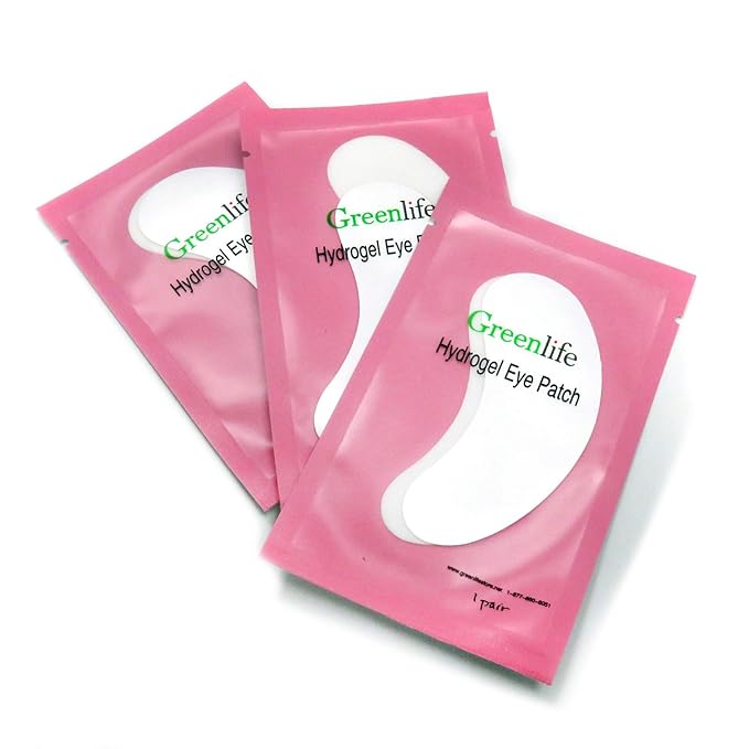 GreenLife 150 Pairs Eye Pads, 100% Naturel Eyelash Extension Under Eye Gel Pads patches kit Collagen with Aloe Vera Hydrogel Eye Patches set for Eyelash Extension Supplies Tools (50 150 300 Pairs)