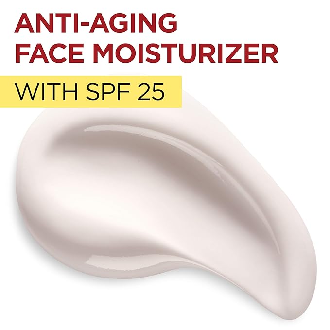 L'Oréal Paris Revitalift Anti-Wrinkle and Firming Face Moisturizer with SPF 25, Pro-Retinol and Centella Asiatica, Paraben Free, 1.7 oz (Packaging may vary),(Pack of 2)