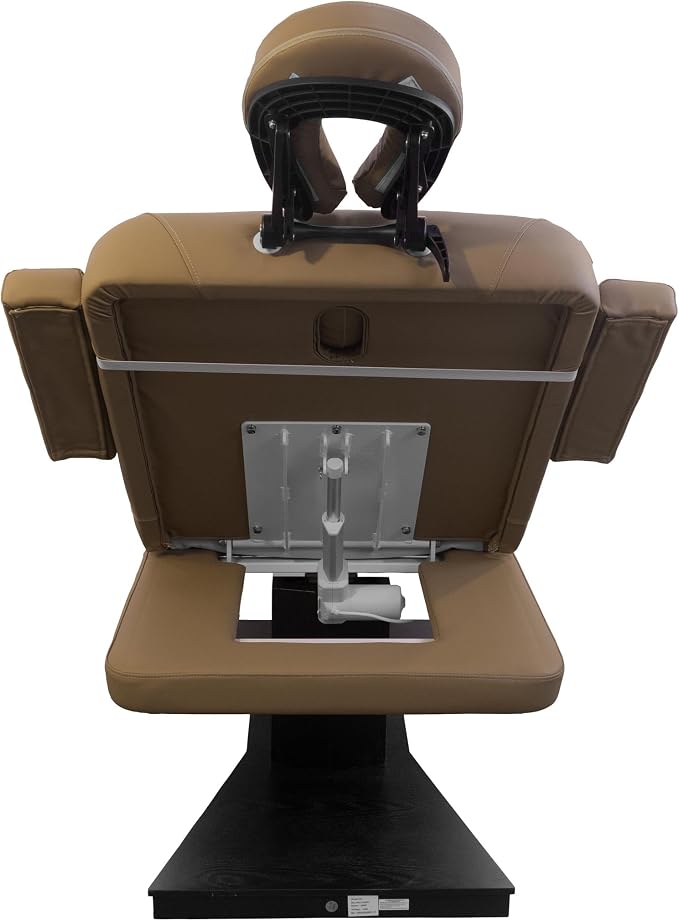 SKINACT Milo 3.0 Motor (with Independent Leg Adjustment) Electric Massage & Facial Bed/Table Sand top and Dark Brown Base