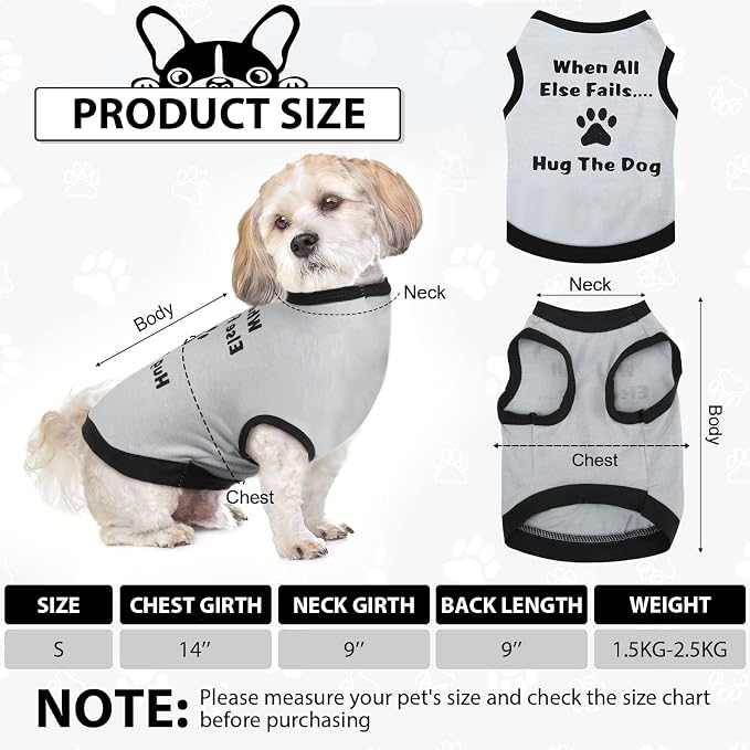 Reginary 8 Pcs Dog Clothes for Small Dogs Boy Summer Shirts Soft Breathable Chihuahua Yorkie Cute Pattern Sleeveless Puppy Cat Tank Vest Fit for Mini and Medium Dogs(Small)
