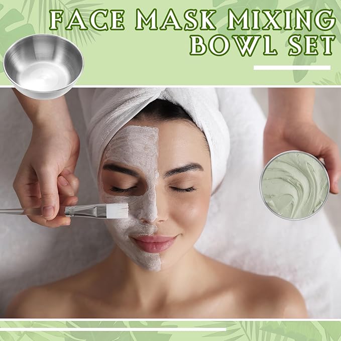 12 Pcs 3.23 In DIY Face Mask Bowl Stainless Steel Esthetician Facial Mask Bowl Small Facial Esthetician Supplies for Women Skincare Products Lady Home Salon Cosmetic Beauty (Silver)