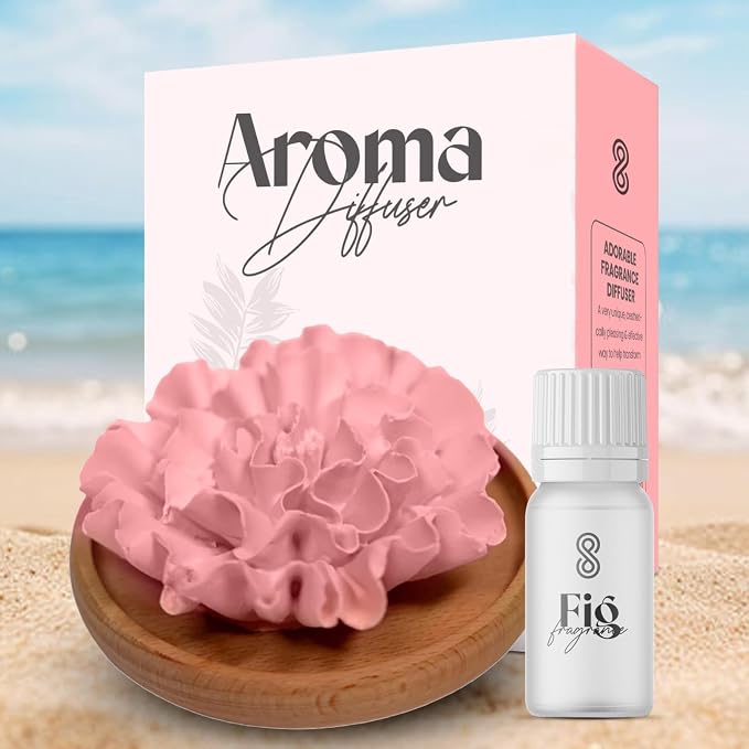 HOME ARCHIVE Aroma Diffuser with Aromatherapy Fragrant Oil Diffusers for Home Room Decor Fig Fragrance (Carnation Flower (Pink))