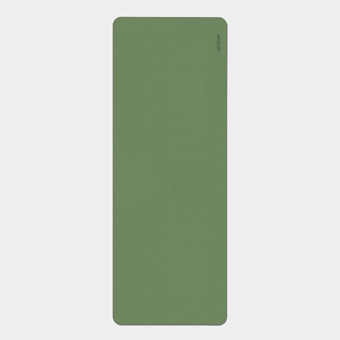 WeGym Yoga Mat, 4mm Cushioned Exercise Mat for Yoga, Pilates, Home Workouts - Anti Slip Polyurethane Suede Yoga Mat with Carrying Strap