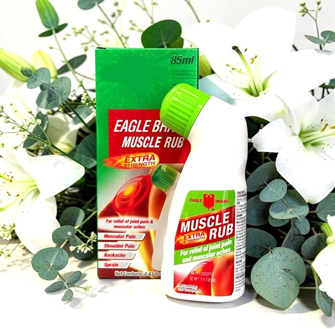 3 Packs - Eagle Essential Muscle Rub Oil - 3 Chai Dau Xoa Bop Hieu Con O - 85mL per Bottle with 3 Bottles per Order - Made in Singapore