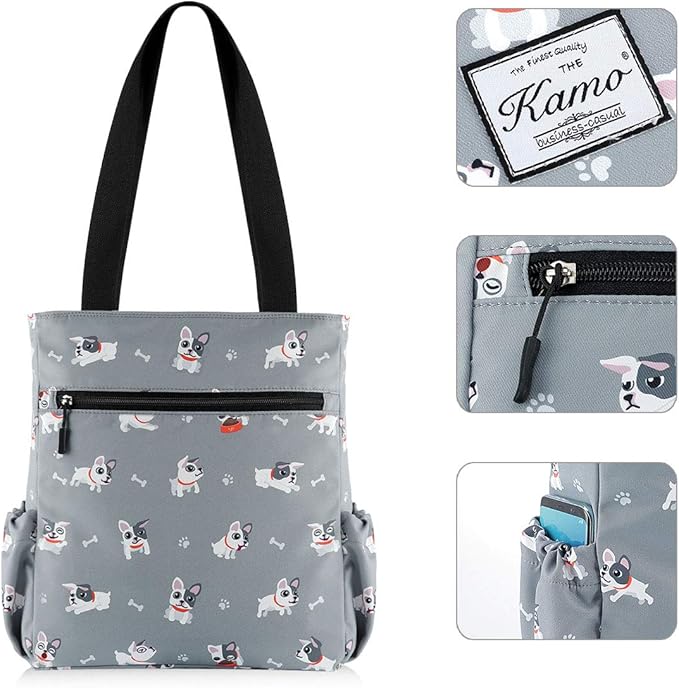 KAMO Floral Tote Bag - Waterproof Lightweight Handbags Travel Shoulder Bag for Hiking Yoga Gym Swimming Travel Beach
