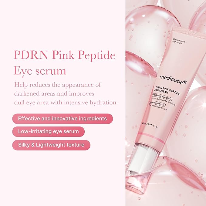 medicube Eye Serum Duo for Firmer-Looking Skin: PDRN Peptide Serum and Deep Reviving Peptide Eye Cream | Korean Skincare, Stocking Stuffers, Gifts for mom, Holiday Stocking Stuffers, Gifts for Her