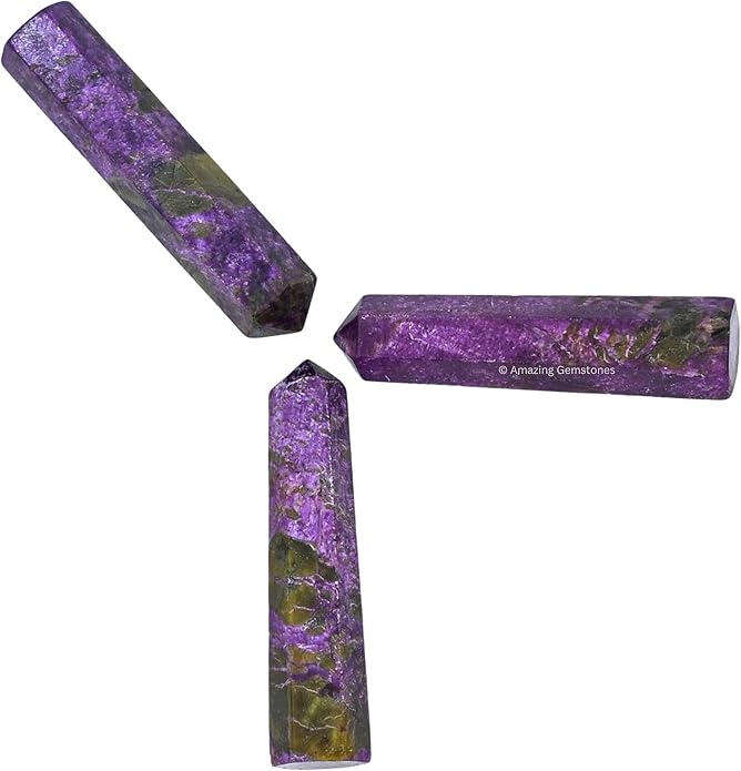 Amazing Gemstone Crystal Points Bulk Healing Crystals & Stones - Premium Single Terminated Healing Wand Point Bulk Crystals for Crafts, Crystal Grid, DIY Work