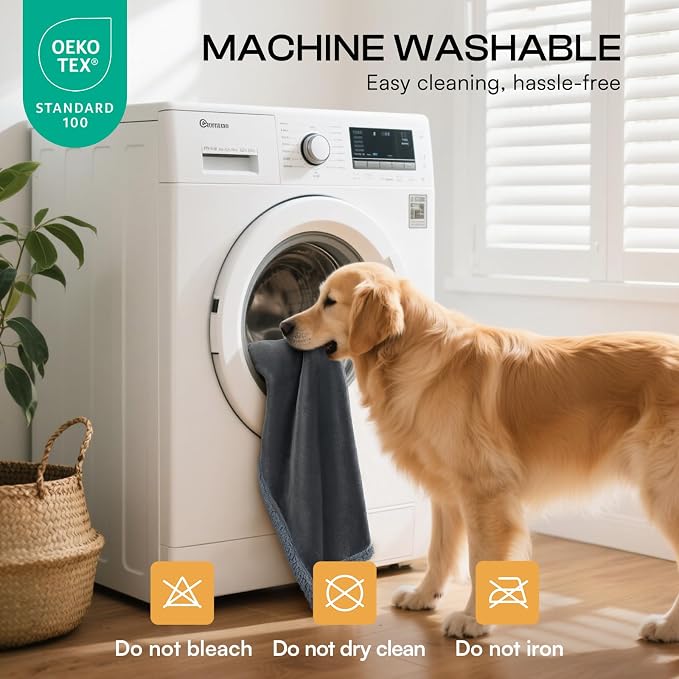 Luciphia Waterproof Bed Blanket Washable,Soft Sherpa Fleece Puppy Reversible Throw Blankets for Small Dog Cat,Furniture Cover Protector Couch Bed from Liquid Pee and Pet Fur, Grey, 40" x 28"