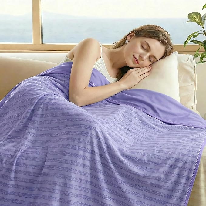 Guohaoi Cooling Blanket for Hot Sleepers and Night Sweats 90"x90" Queen | Arc-Chill Q-Max >0.5 Cool Fiber,100% Oeko-Tex Certified Lightweight Summer Blanket for Travel/Outdoor Ultra Cold Breathable