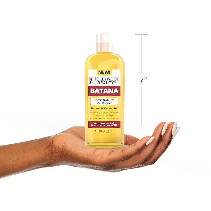 Hollywood Beauty Batana Oil for Hair, Scalp and Skin (8 fl oz)
