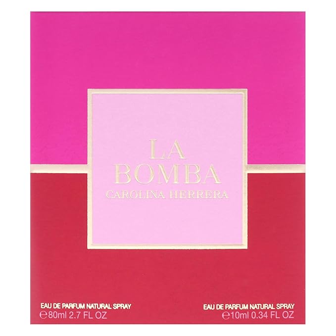 La Bomba by Carolina Herrera for Women - 2 Pc Gift Set 2.7oz EDP Spray, 0.34oz EDP Spray (Mini)