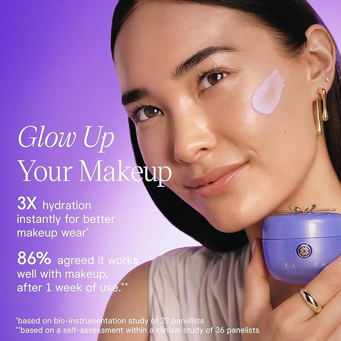 TATCHA The Dewy Skin Cream, Travel-Sized | Mini Rich Face Cream to Hydrate, Plump and Protect Dry and Combo Skin