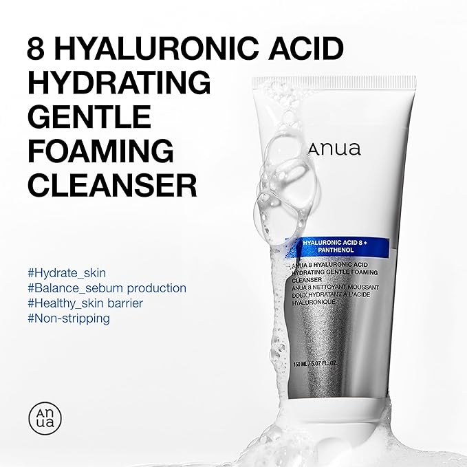 ANUA Gentle Double Cleanser Duo: Heartleaf Pore Control Cleansing Oil Mild & Hydrating Gentle Foaming Face wash for Double Cleansing, Daily Facial Cleanser, Korean Skincare