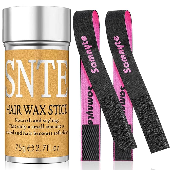 Hair Wax Stick for Wig, Wig Band for Wig Glue Lace Glue - Smooth Flyaways, Sleek Ponytails, Buns, Updos, Baby Hairs, Edge Control