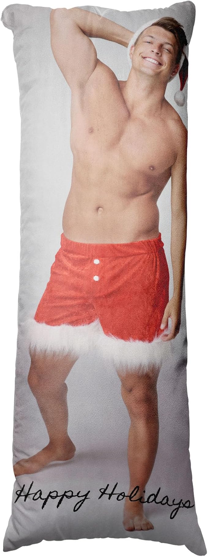 Easycosy Custom Body Pillow with Picture & Text, Two-Sides Velvet Customized Photo Pillowcase, 20"x60" Personalized Pillowcover with Photo, Custom Love Keepsake Gifts (No Pillow Insert)