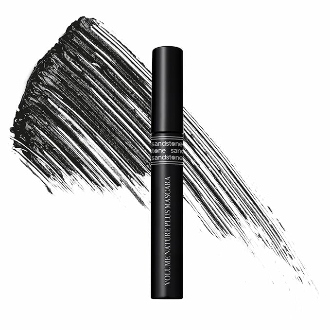 Sandstone Scandinavia Volume Nature Plus - Hypoallergenic Mascara Sensitive Eyes - Smudge- & Sweatproof, Volume and Lengthening - Allergy tested - Vegan - Non Toxic