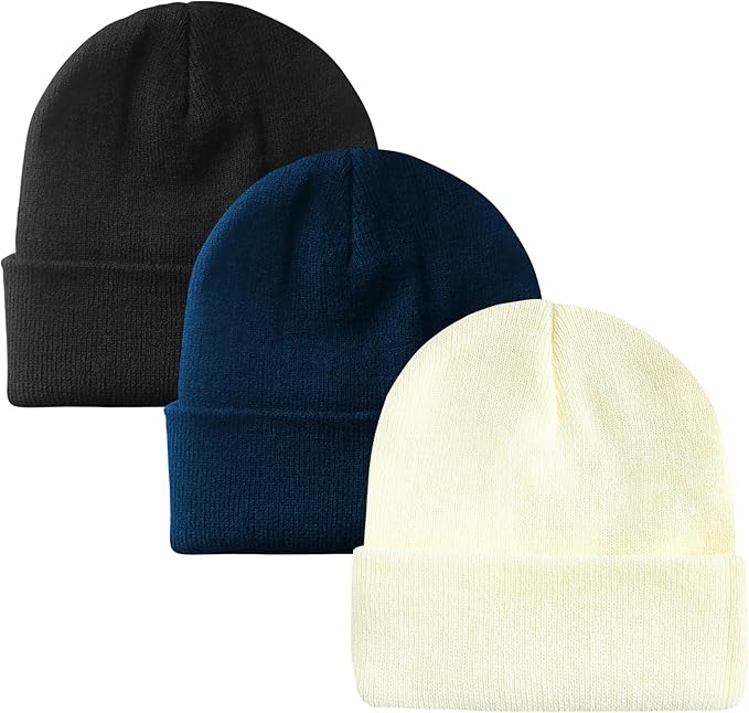 PFFY Unisex Beanie Hats for Men Women Knit Winter Beanies