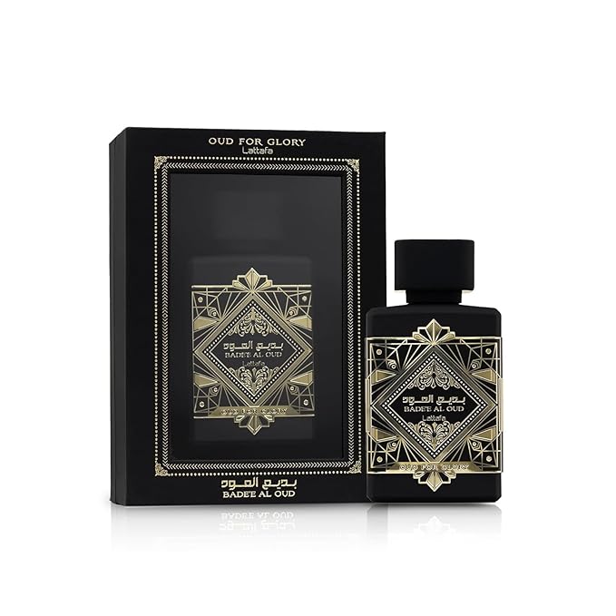 Lattafa Perfumes Bade'e Al Oud, Oud for Glory for Unisex Eau de Parfum Spray, 3.4 Ounce