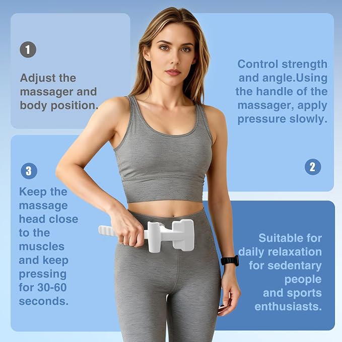 Psoas Release Tool - Psoas Muscle Release Tool Fully Adjustable for Iliacus, Waist Pain Sciatica, Back&Posture Relief, Hip Flexor Release Tool and Trigger Point Massage Tool