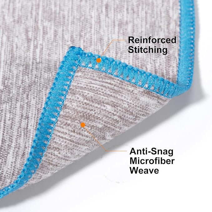Microfiber Gym Towels 3 Pack, Quick Dry Silver ION Odor-Free Sweat Towel for Gym Men & Women Super Absorbent Fast Drying for Workout, Yoga, Running, Hiking, Travel, Tennis(16x31.5Inch, Heather Grey)