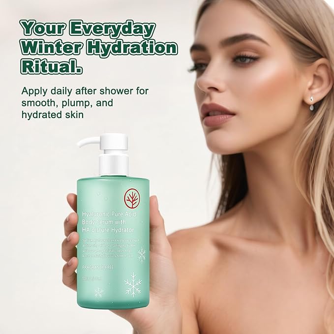 HA Hyaluronic Acid Body Serumr – Acido Hialuronico Body Serum, Lightweight Fast-Absorbing Body Care for Deep Hydration & Silky Smooth, Non-Greasy Skin