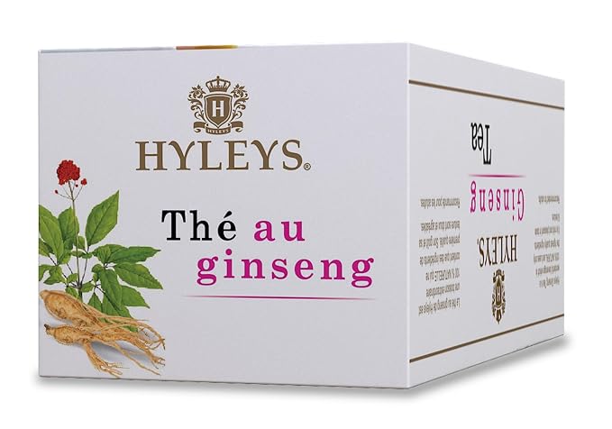 Hyleys Ginseng & Green Tea with Natural Guarana & Orange Flavor - Herbal Energy Tea - 25 Tea Bags (12 Pack - 300 Tea Bags Total)