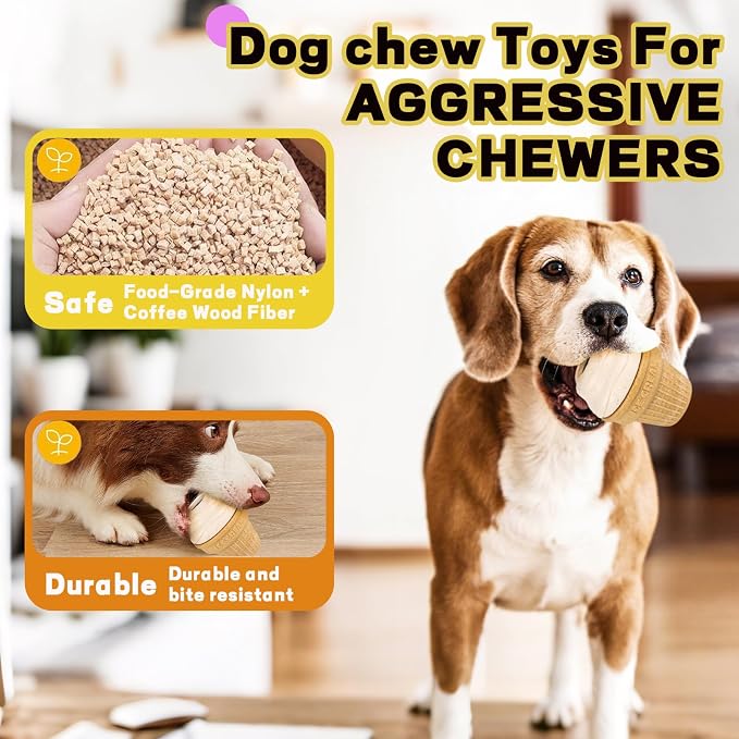 Interactive Dog Licking Toy for Mental Stimulation - Frozen Treat Dispenser Cognitive Dog Enrichment Toys, A licking toy for small and medium-sized dogs, Anti-boredom dog toys, easy-to-clean dog toys