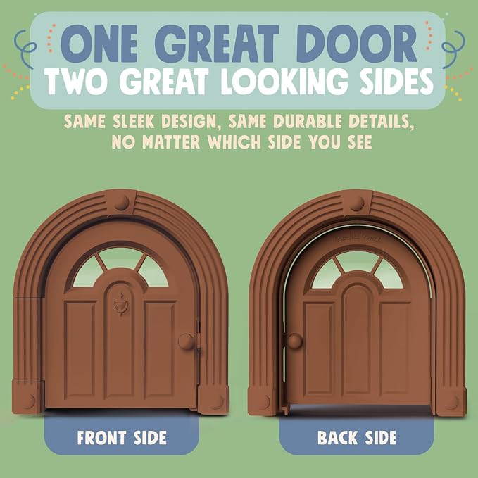 Purrfect Portal Meow Manor® Cat Door Interior Door - No-Flap, Fits Cats Up to 20 lbs, Easy DIY Setup, No Training Needed