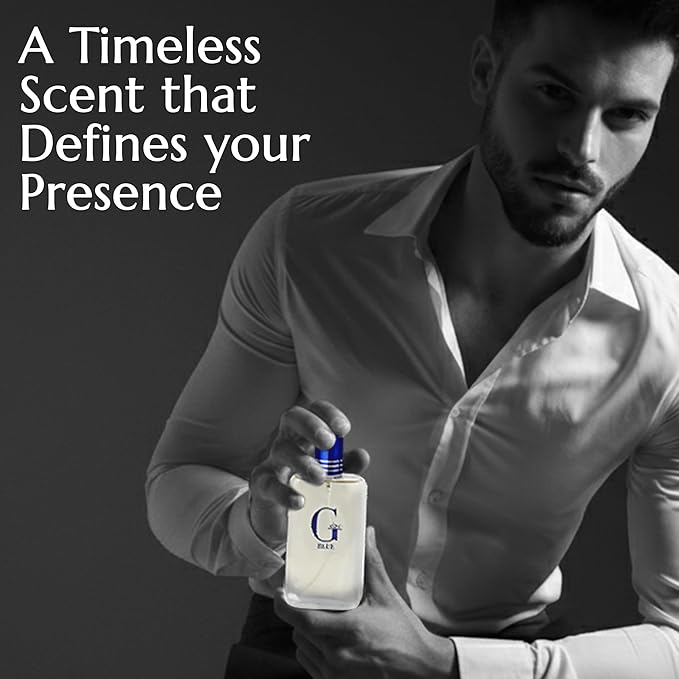 PB ParfumsBelcam G Eau Blue Eau de Toilette Spray – Men’s Cologne, Long-Lasting Summer Fragrance for Men and Teen Boys, Perfume para Hombre – 3.4 Fl Oz – Fresh Blue Scent