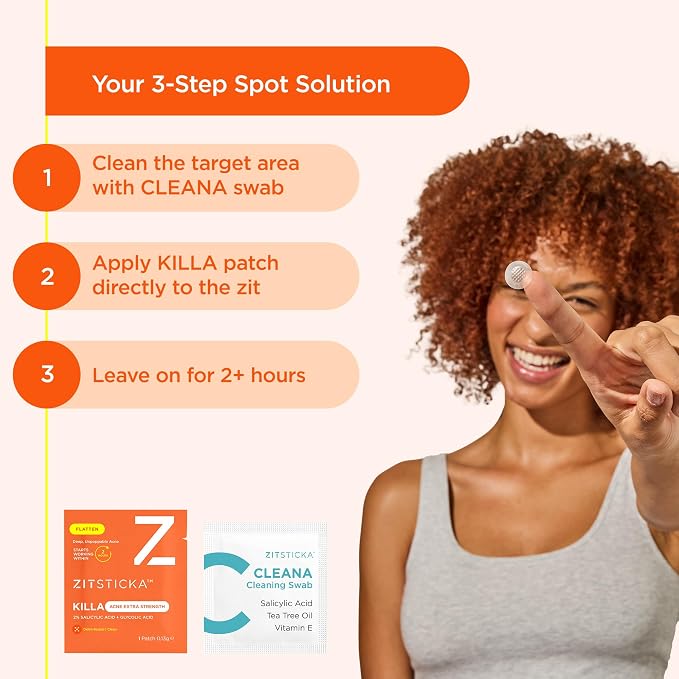 ZitSticka Extra Strength Killa Acne Microdart Patches for Face - OTC Acne Treatment with 2% Salicylic Acid - Fast Acting Microdarts for Deep, Early-Stage Zits & Blemish - 20 Count