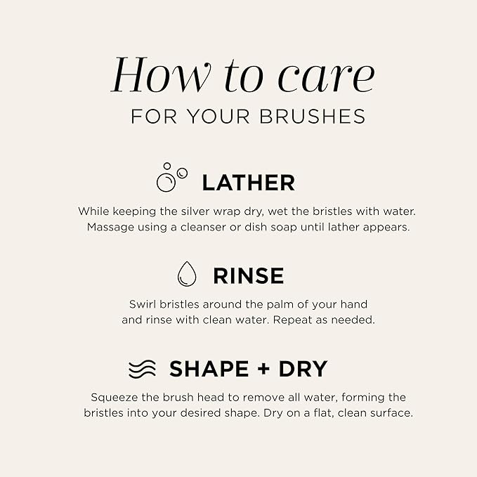 HALEYS Kabuki Makeup Brush – Vegan Foundation Brush for Liquid, Cream & Powder, Seamless Blending Face Brush for Concealer, Blush & Setting Powder, Airbrush Finish, Dermatologist-Tested