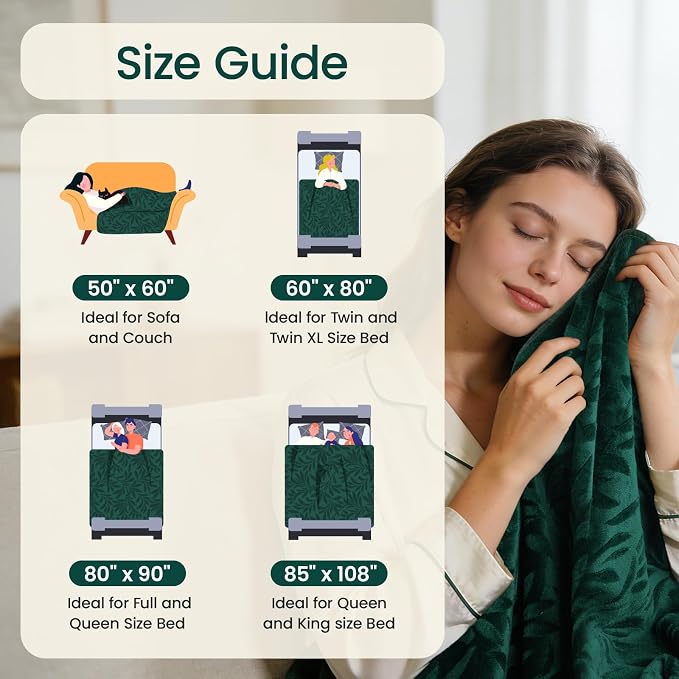 LOOBANI Waterproof Blanket for Bed: Soft Flannel Love Blanket 80"x90" for Queen Beds, Waterproof Pet Blanket fot Large Dogs with Storage Bag, Stain-Proof Couch Protector for Kid and Pet