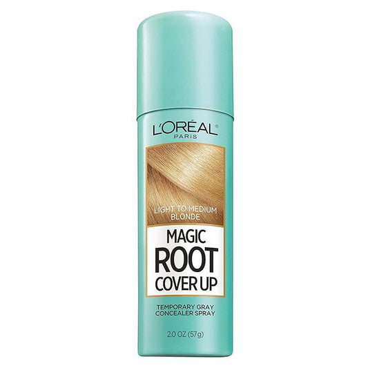 L'Oreal Paris Magic Root Cover Up Gray Concealer Spray Light to Medium Blonde 2 oz.(Packaging May Vary)