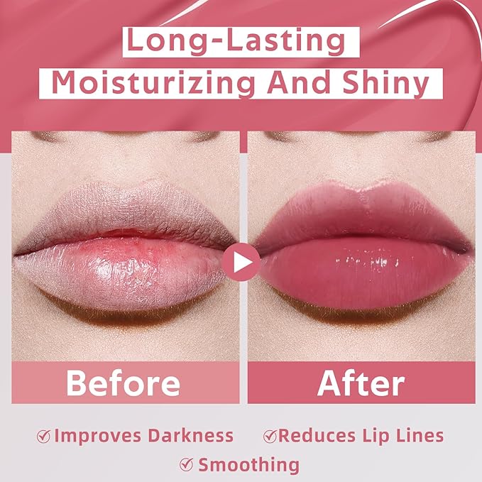 bayfree Hydrating Tinted Lip Oil, Korean Lip Gloss with High Shine & Pigmented Color, Lightweight Non-Sticky Formula for Dry Lips, Vitamin E Enriched for All-Day Moisturizing, Vegan & Cruelty-Free