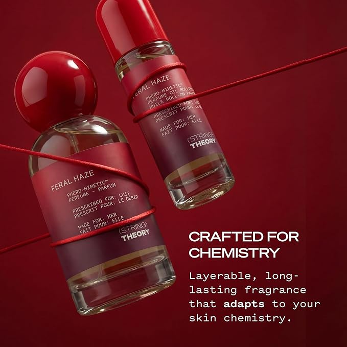 STRING THEORY Pheromone Perfume for Women - Spicy & Sweet Vanilla Amber Boozy Gourmand Musk - Dark Rum, Vanilla, Creamy Tonka Bean - Lasts 4-6 Hrs Long - Pheromones Phero-Mimetic Eau de Parfum Perfume