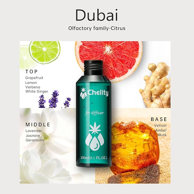 Hotel Collection Diffuser Oil, Home Luxury Scents, Dubai 2.1 Fl Oz for Waterless Diffuser & Home Scenting Essential Oil for Ultrasonic and Crafting，Aromatherapy Bigger Bottle & Longer Lasting