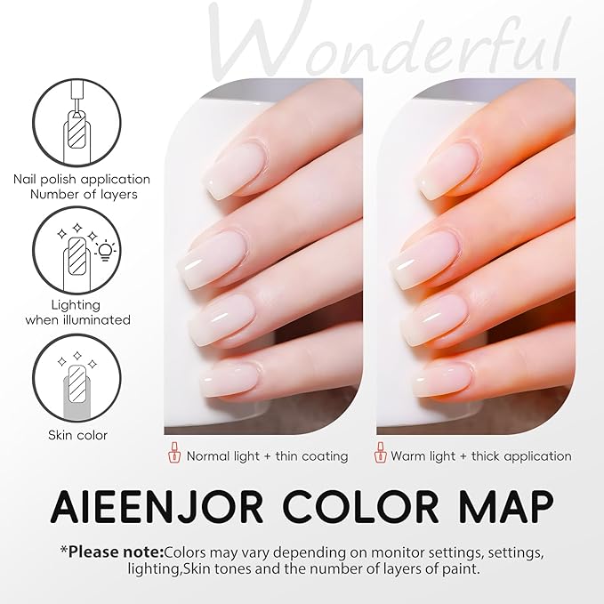 Milky White Nail Polish, Quick Dry White Nail Polish, Non-Gel, Streak Free, Long- Last Fingernail Polish for Nail Manicure Salon DIY Nail Art, 0.35 Fl Oz