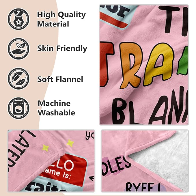 Farewell Gifts for Coworkers, Coworker Leaving Gifts for Women, Men | Pink Traitor Blanket 60" X 50", Goodbye&Going Away Gifts for Coworker, Work Besties, Leaving Gift for Employee Colleague Boss