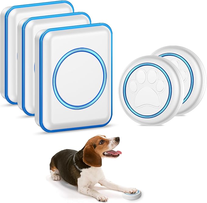 FullHouse Dog Doorbell for Potty Wireless Doggy Bell Training to Go Outside