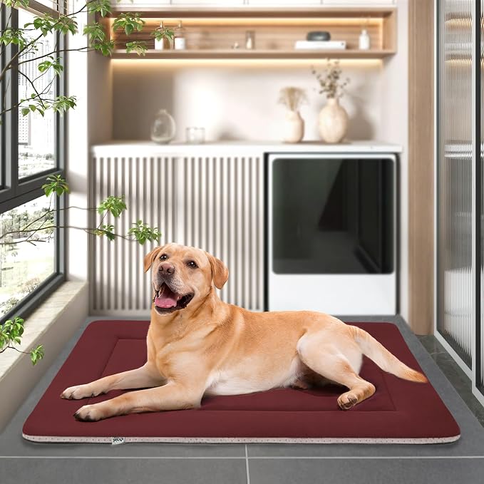 Medium Dog Bed Crate Mat 36 in Non-Slip Washable Soft Mattress Kennel Pads